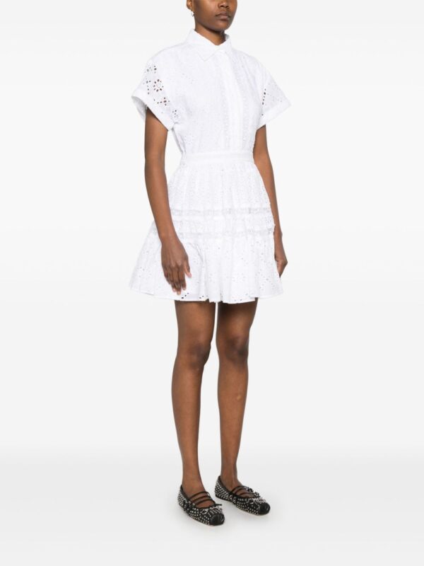 ⁦broderie-anglaise shirtdress⁩ - الصورة ⁦3⁩