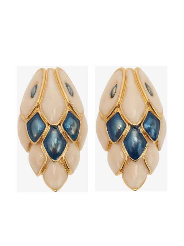 snake clip-on earrings