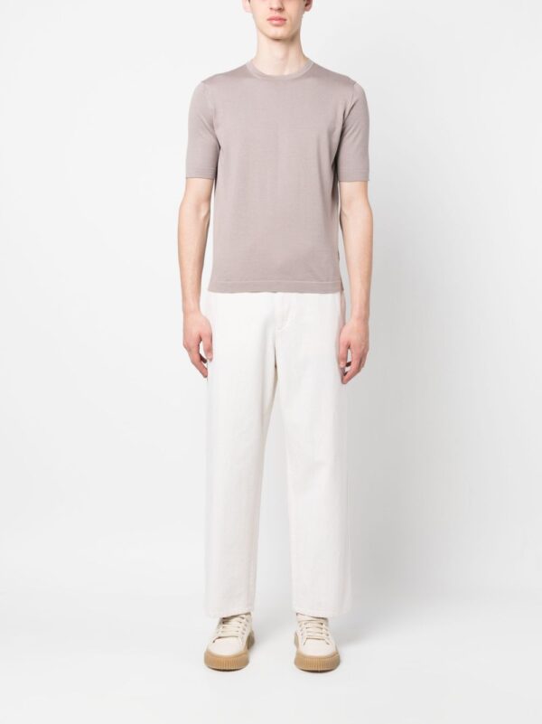 ⁦crew-neck cotton T-shirt⁩ - الصورة ⁦4⁩