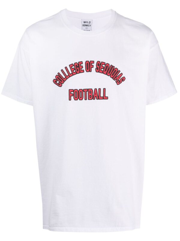 graphic-print round-neck T-shirt