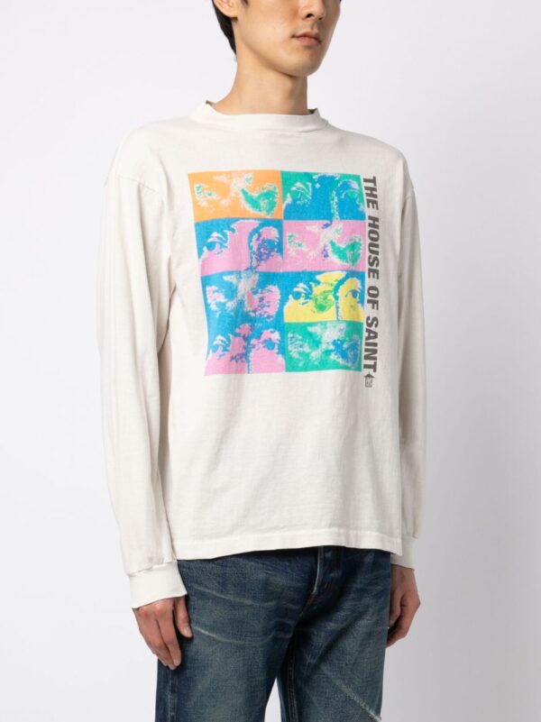 graphic-print long-sleeve T-shirt