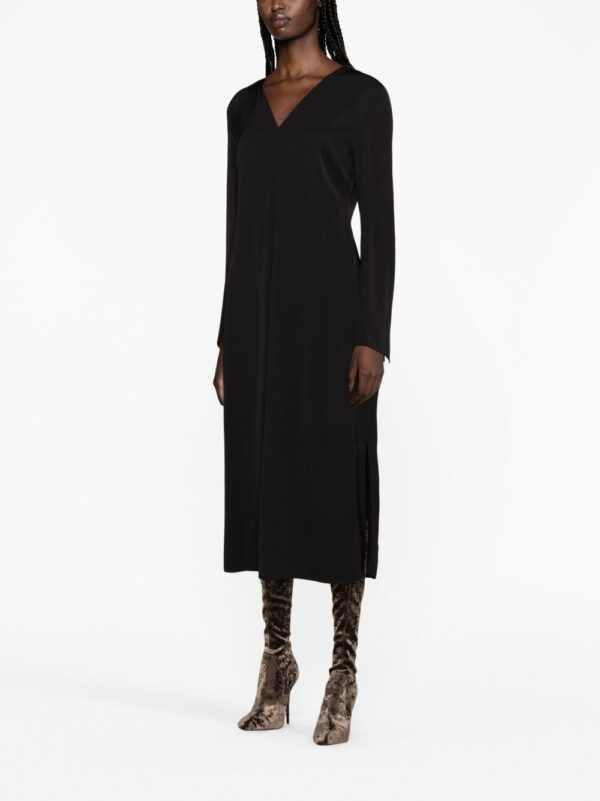 ⁦long-sleeve midi dress⁩ - الصورة ⁦2⁩