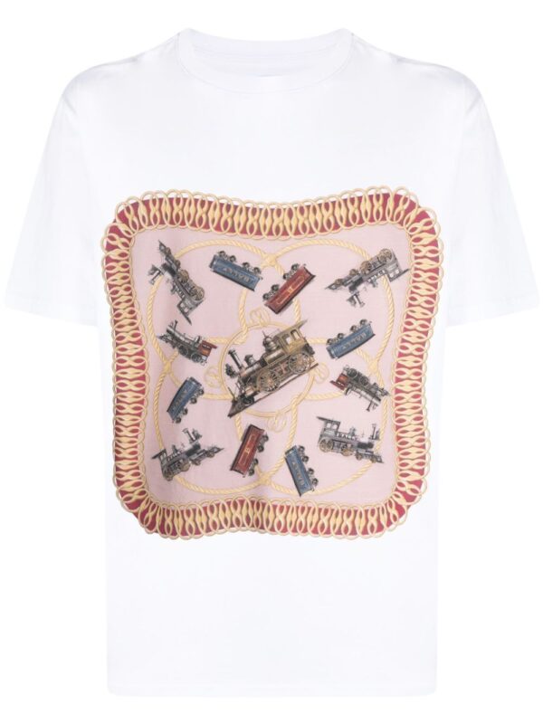 ⁦graphic-print organic cotton T-shirt⁩ - الصورة ⁦2⁩