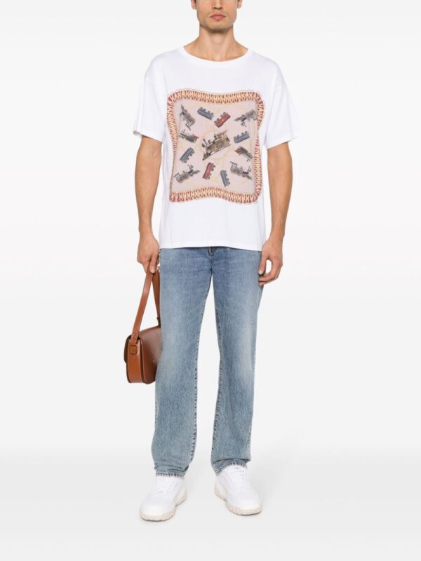⁦graphic-print organic cotton T-shirt⁩ - الصورة ⁦3⁩