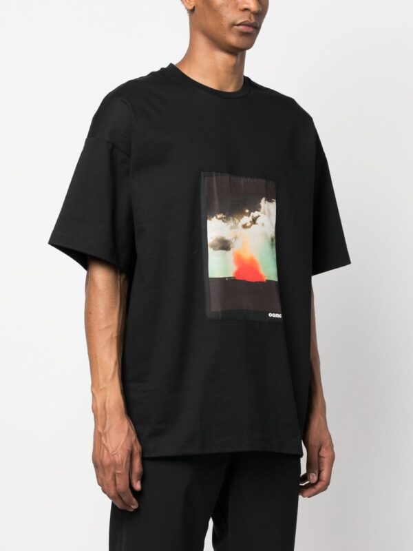 graphic-print organic-cotton T-shirt