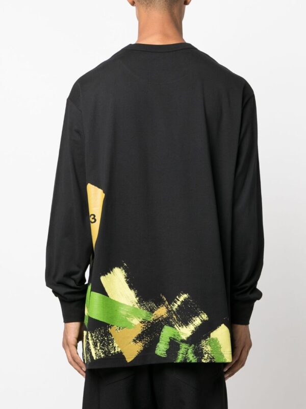 ⁦graphic-print long-sleeve T-shirt⁩ - الصورة ⁦2⁩