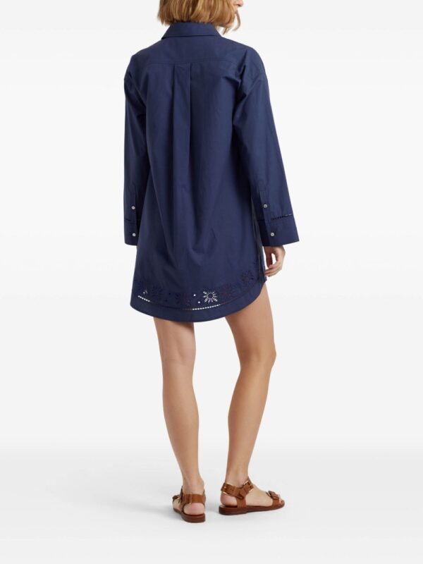 ⁦broderie-anglaise shirt dress⁩ - الصورة ⁦3⁩