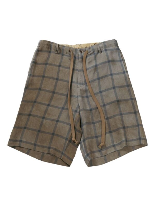 checked shorts