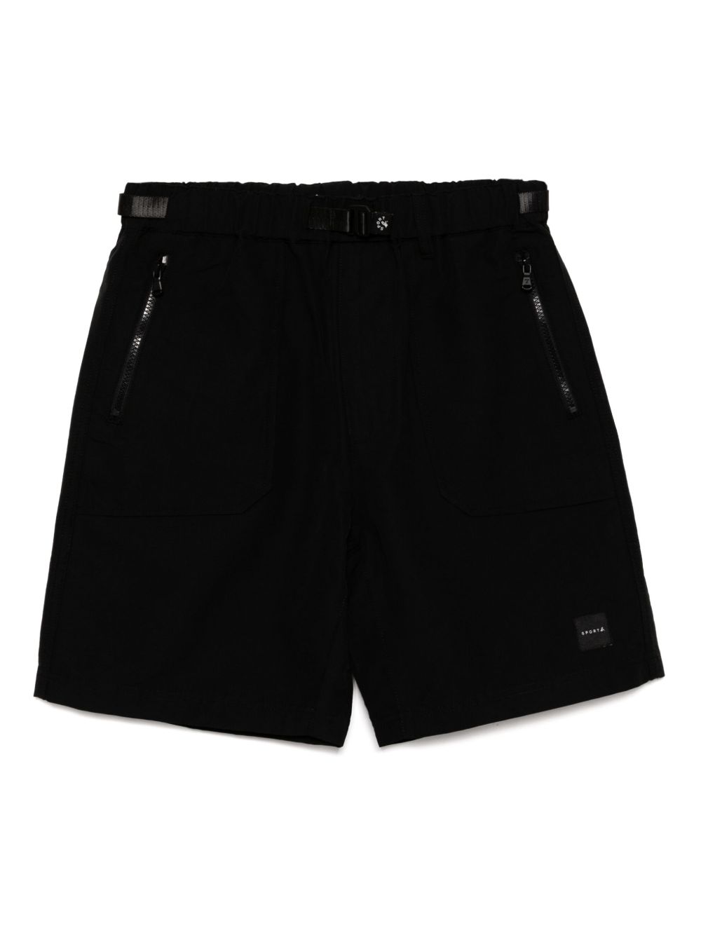 Tuck belted shorts