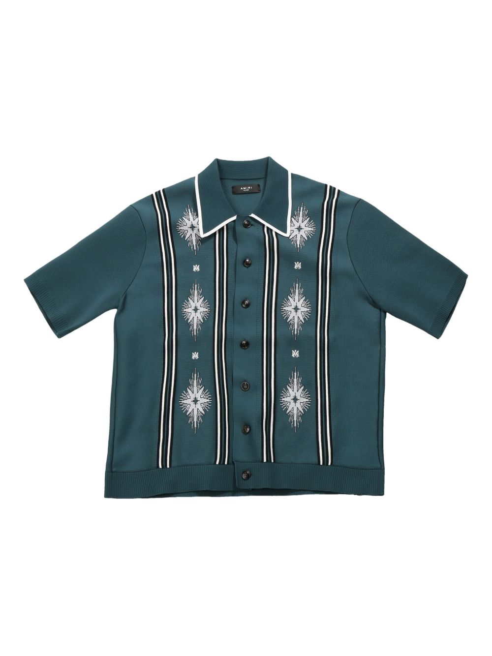 intarsia-knit shirt