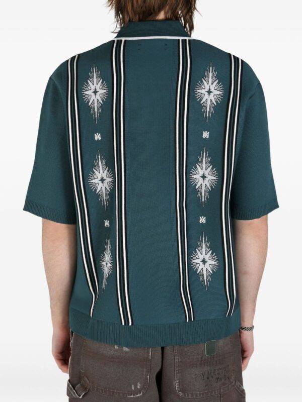 ⁦intarsia-knit shirt⁩ - الصورة ⁦3⁩