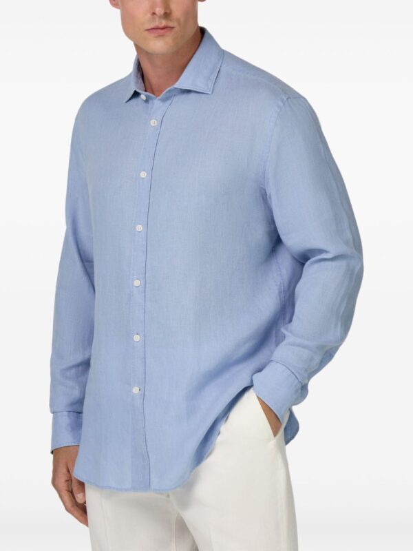 ⁦Regular Fit Linen Shirt⁩ - الصورة ⁦3⁩