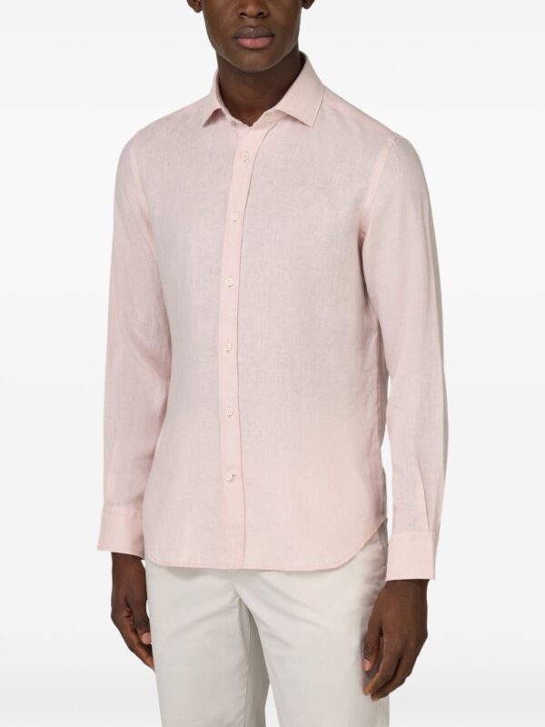 ⁦Regular Fit Linen Shirt⁩ - الصورة ⁦3⁩