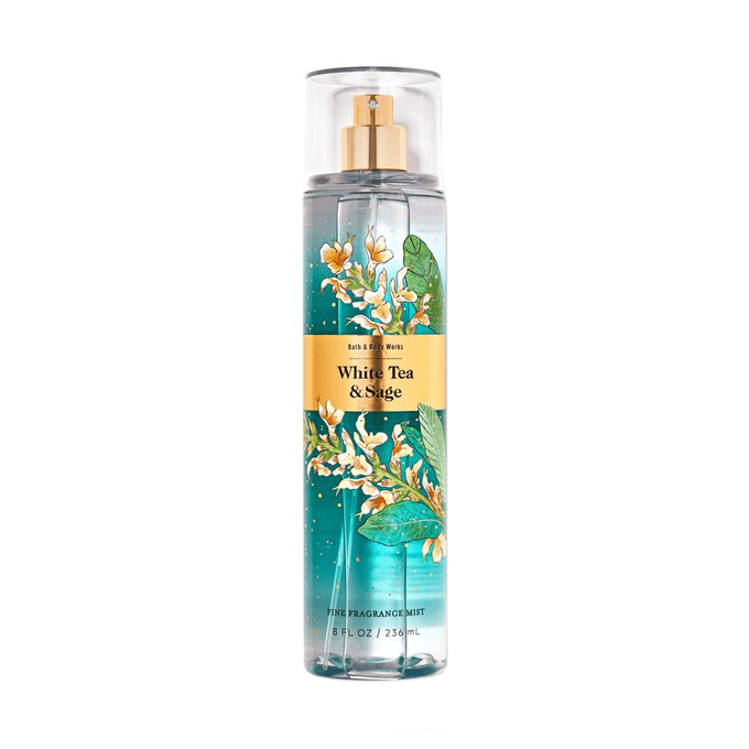معطر الجسم وايت تي اند سيج من باث اند بودي وركس للنساء – 236مل